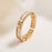 Falcon Moments Champagne Gold Bone Light Luxury Ring For Women