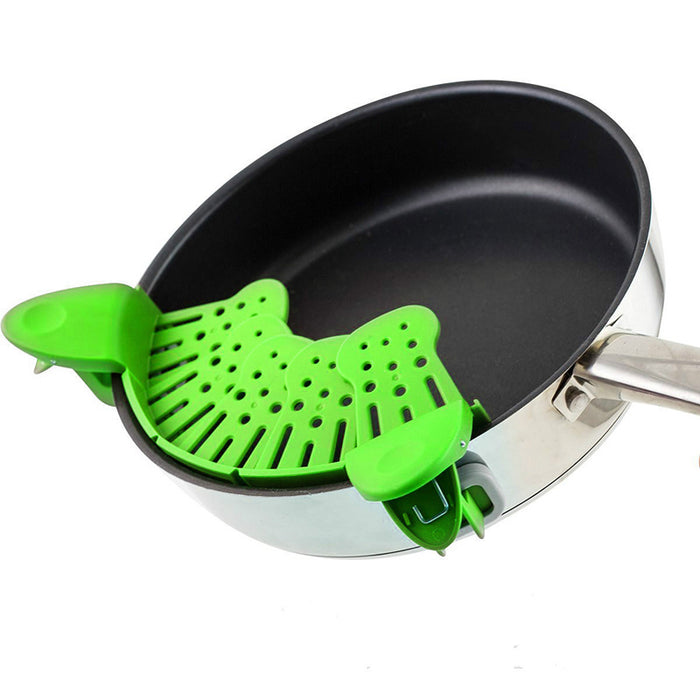 Falcon Moments Universal Silicone Clip-on Pan Pot Strainer Anti-spill Pasta Pot