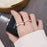 Falcon Moments Champagne Gold Bone Light Luxury Ring For Women