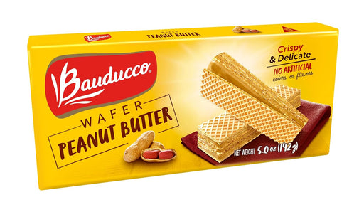 BUTTER WAFERS – CRISPY WAFER COOKIES WITH 3 DELICIOUS, INDULGENT DECADENT LAYERS OF PEANUT BUTTER FLAVORED CREAM – DELICIOUS SWEET SNACK OR DESERT – 5.0 OZ (PACK OF 1)