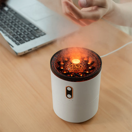 Falcon Moment Volcanic Flame Aroma Essential Oil Diffuser USB Portable Jellyfish Air Humidifier