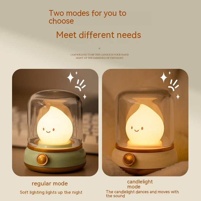 Falcon Moments Retro Small Night Creative USB Rechargeable Portable Cartoon Table Lamp