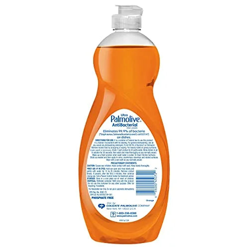 PALMOLIVE ULTRA DISH LIQUID, ORANGE, ANTIBACTERIAL, 32.5 FL OZ